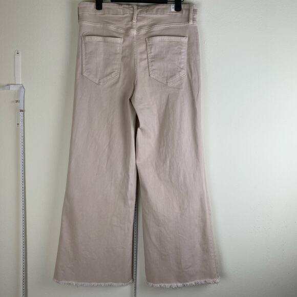 Frank & Eileen Galway Wide Leg Jeans Size 28 Sand Beige Italian Twill - Picture 9 of 15